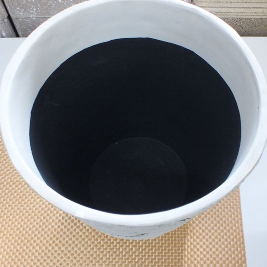 すてきな白い鉢カバー 8号 合成樹脂(ファイバー入り) 軽い素材