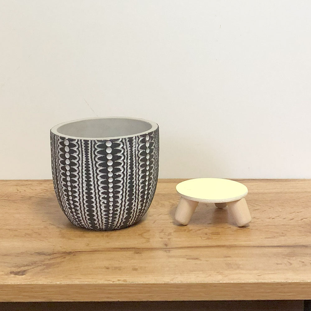 鉢 おしゃれ 鉢カバー 3.5号 デザイン 陶器鉢カバー 鉢植え