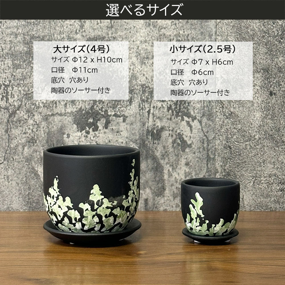 鉢 選べるサイズ 2.5号 4号 陶器鉢 送料無料