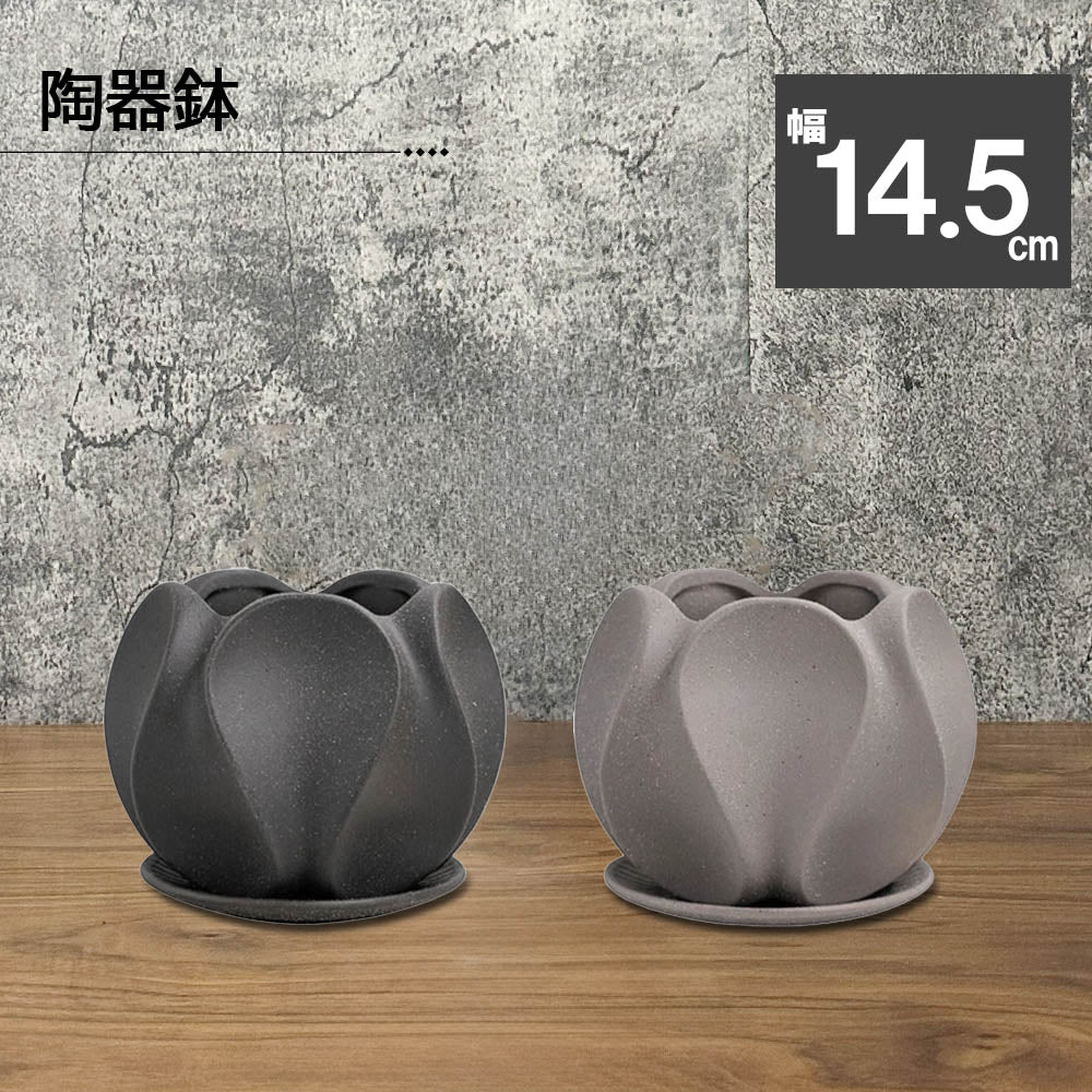 陶器鉢 選べるカラー チャコール グレー BOEX