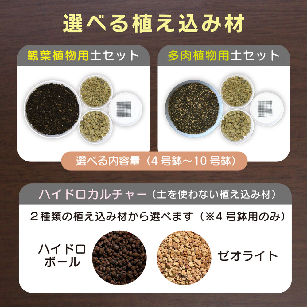 培養土 【容量が選べる】 植え替え土セット 選べる内容量 4号 5号 6号 7号 8号 9号 10号鉢用