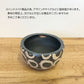 陶器鉢 4号 デザイン陶器 ソーサー付 ブラック ホワイトリング 送料無料 [ AD35-120・DB60]