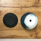 陶器鉢 4号 デザイン陶器 ソーサー付 選べるカラー ブラック ホワイト グレー ブルー 送料無料 [NA13-120/DB60]
